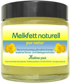 Melkfett Nativa pur 100g Glastiegel